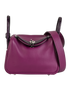 Mini Touch Lindy 20 In Swift/Alligator Anemone, &pound;8,500, Handbags, Purple, Leather, Front view